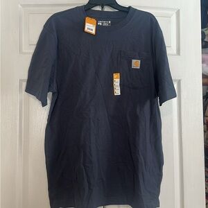 Carhartt Men's Dark Blue Short Sleeve Tee